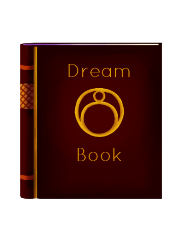 Dream Book Icon - crafting gold with text